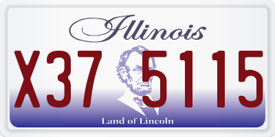 IL license plate X375115