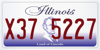 IL license plate X375227