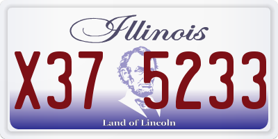 IL license plate X375233