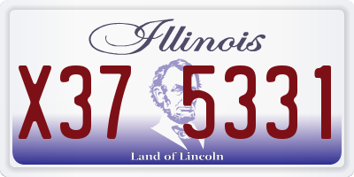 IL license plate X375331