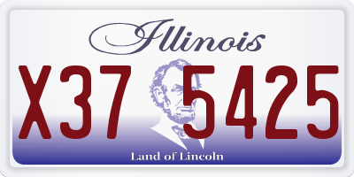 IL license plate X375425