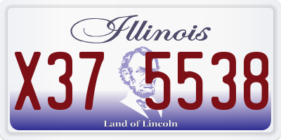 IL license plate X375538