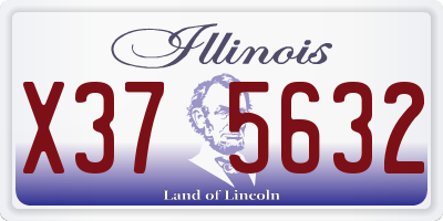 IL license plate X375632