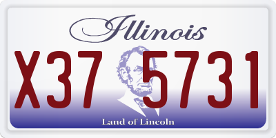 IL license plate X375731