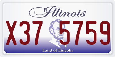 IL license plate X375759