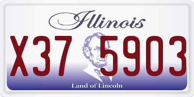 IL license plate X375903