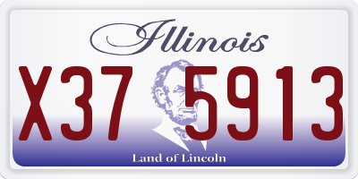 IL license plate X375913