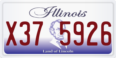 IL license plate X375926