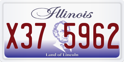 IL license plate X375962