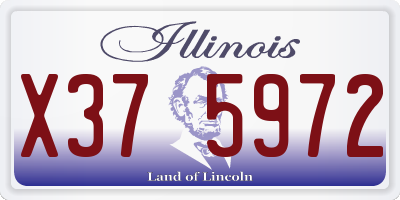 IL license plate X375972