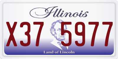 IL license plate X375977