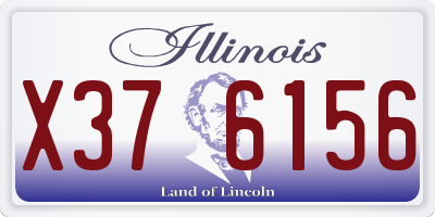 IL license plate X376156