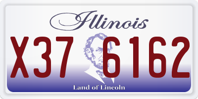 IL license plate X376162