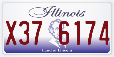 IL license plate X376174