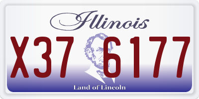 IL license plate X376177