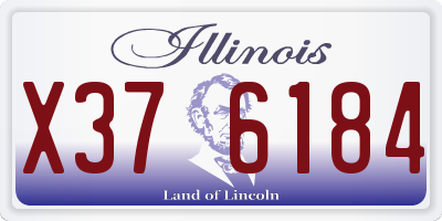 IL license plate X376184
