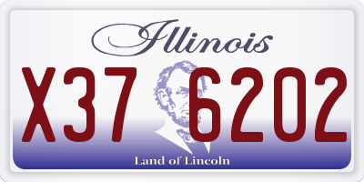 IL license plate X376202