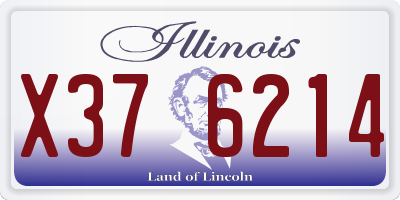 IL license plate X376214