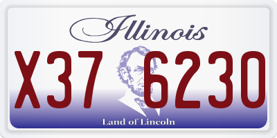 IL license plate X376230