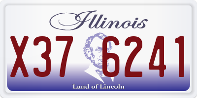 IL license plate X376241