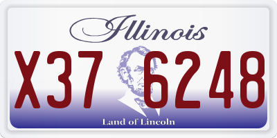IL license plate X376248