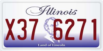 IL license plate X376271