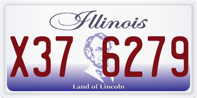 IL license plate X376279