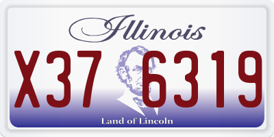 IL license plate X376319