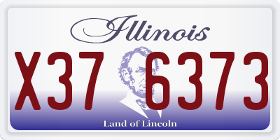 IL license plate X376373
