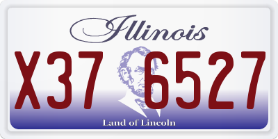 IL license plate X376527