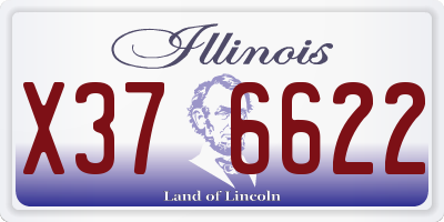 IL license plate X376622