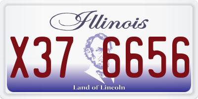 IL license plate X376656
