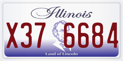 IL license plate X376684