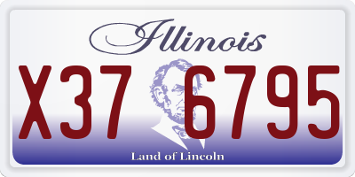 IL license plate X376795