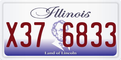 IL license plate X376833