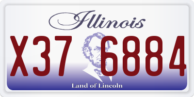 IL license plate X376884