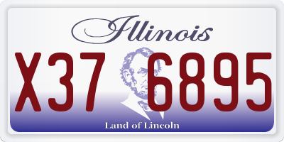 IL license plate X376895
