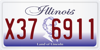 IL license plate X376911