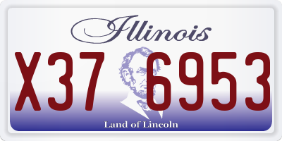 IL license plate X376953