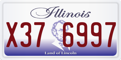 IL license plate X376997
