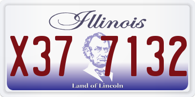 IL license plate X377132