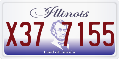 IL license plate X377155