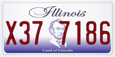 IL license plate X377186