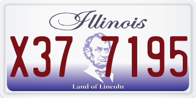 IL license plate X377195