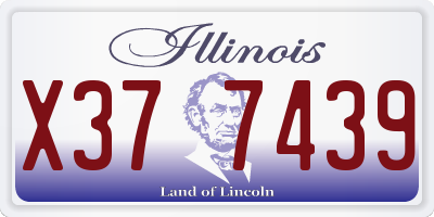 IL license plate X377439
