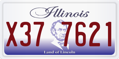 IL license plate X377621