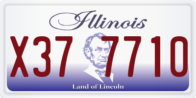 IL license plate X377710