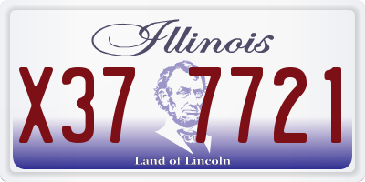 IL license plate X377721