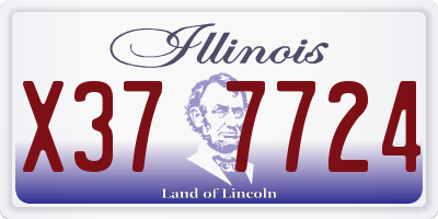 IL license plate X377724