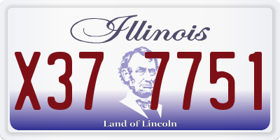 IL license plate X377751